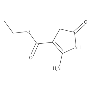 Ethyl 2-amino-5-oxo-4,5-dihydro-1H-pyrrol-3-carboxylate结构式