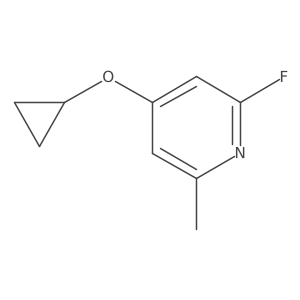 4-Cyclopropoxy-2-fluoro-6-methylpyridine结构式