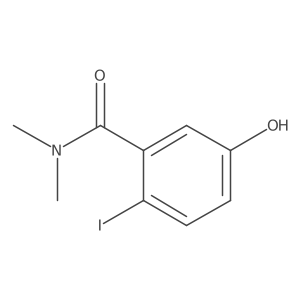 5-Hydroxy-2-iodo-N,N-dimethylbenzamide结构式