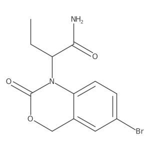 2-(6-bromo-2-oxo-4H-3,1-benzoxazin-1-yl)butanamide Structure