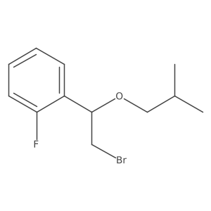 1-(2-Bromo-1-isobutoxyethyl)-2-fluorobenzene Structure