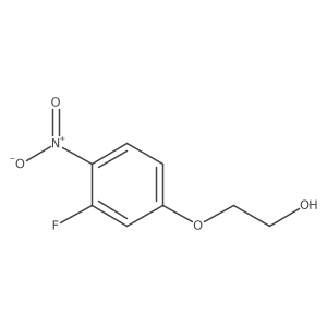 2-(3-Fluoro-4-nitrophenoxy)ethanol结构式