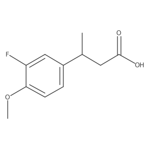 3-(3-Fluoro-4-methoxyphenyl)butanoic acid结构式