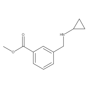 3-Cyclopropylaminomethyl-benzoic acid methyl ester Structure