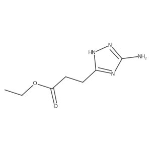 Ethyl 3-(5-amino-1H-1,2,4-triazol-3-yl)propanoate结构式