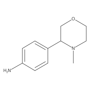 4-[(3S)-4-Methyl-3-morpholinyl]benzenamine结构式
