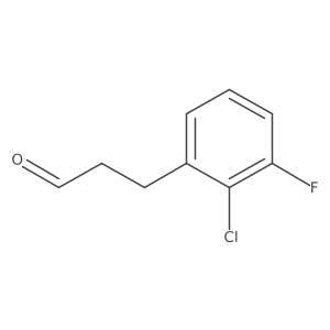 3-(2-Chloro-3-fluorophenyl)propanal Structure