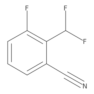 2-(Difluoromethyl)-3-fluorobenzonitrile结构式