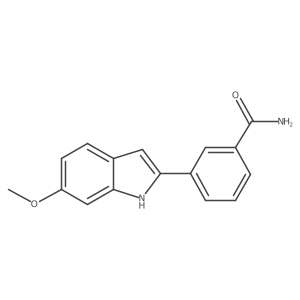 3-(6-methoxy-1H-indol-2-yl)benzamide Structure