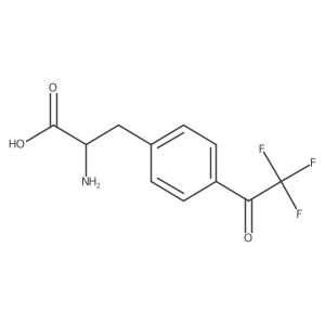 (S)-2-Amino-3-(4-(2,2,2-trifluoroacetyl)phenyl)propanoic acid结构式