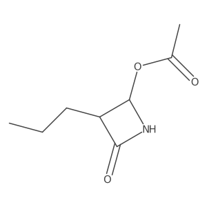 4-Acetoxy-3-propylazetidin-2-one Structure