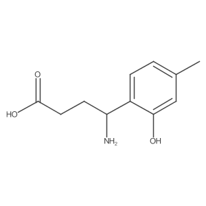 4-Amino-4-(2-hydroxy-4-methylphenyl)butanoic acid结构式