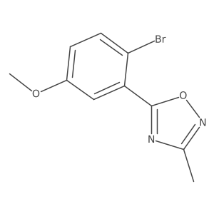 5-(2-Bromo-5-methoxyphenyl)-3-methyl-1,2,4-oxadiazole Structure