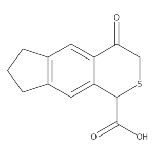 1,3,4,6,7,8-Hexahydro-4-oxoindeno[5,6-c]thiopyran-1-carboxylic acid结构式