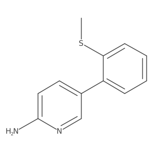 5-[2-(Methylsulfanyl)phenyl]pyridin-2-amine结构式