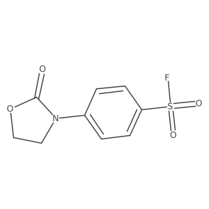 4-(2-Oxo-1,3-oxazolidin-3-YL)benzenesulfonyl fluoride结构式