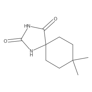 8,8-Dimethyl-1,3-diazaspiro[4.5]decane-2,4-dione Structure