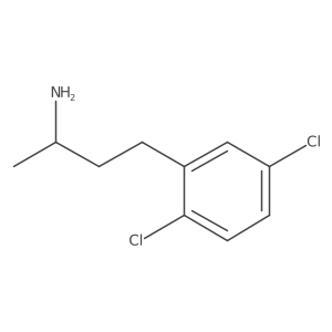 (2R)-4-(2,5-dichlorophenyl)butan-2-amine结构式