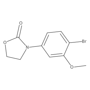 3-(4-Bromo-3-methoxyphenyl)-1,3-oxazolidin-2-one Structure
