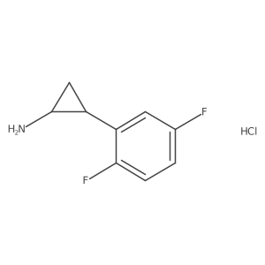 2-(2,5-Difluorophenyl)cyclopropan-1-amine hydrochloride Structure