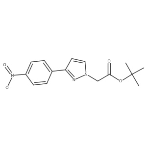[3-(4-Nitro-phenyl)-pyrazol-1-yl]-acetic acid tert-butyl ester结构式