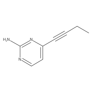 4-(But-1-yn-1-yl)pyrimidin-2-amine Structure