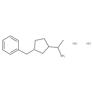 1-(1-Benzylpyrrolidin-3-yl)ethanamine dihydrochloride Structure