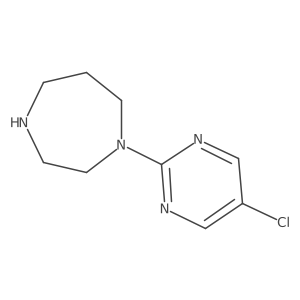 1-(5-Chloropyrimidin-2-yl)-1,4-diazepane结构式
