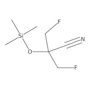 3-Fluoro-2-(fluoromethyl)-2-trimethylsilyloxypropanenitrile Structure
