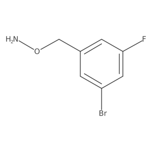 O-[(3-bromo-5-fluorophenyl)methyl]hydroxylamine结构式