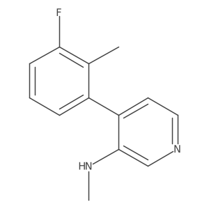 [4-(3-Fluoro-2-methyl-phenyl)-pyridin-3-yl]-methyl-amine结构式