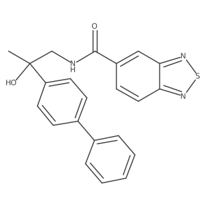 N-(2-([1,1'-biphenyl]-4-yl)-2-hydroxypropyl)benzo[c][1,2,5]thiadiazole-5-carboxamide结构式