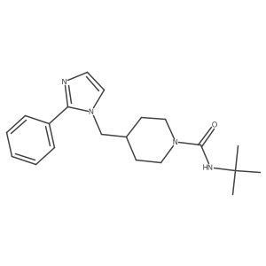 N-(tert-butyl)-4-((2-phenyl-1H-imidazol-1-yl)methyl)piperidine-1-carboxamide Structure