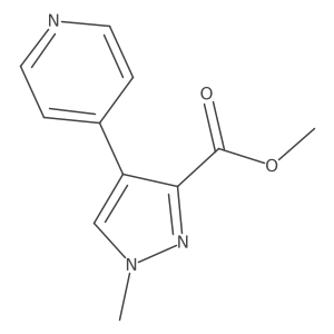 Methyl 1-methyl-4-pyridin-4-ylpyrazole-3-carboxylate Structure