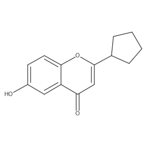 2-cyclopentyl-6-hydroxy-4H-1-benzopyran-4-one Structure