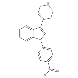 1-(4-Nitrophenyl)-3-(1,2,3,6-tetrahydropyridin-4-yl)indole结构式