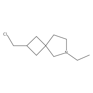 2-(Chloromethyl)-6-ethyl-6-azaspiro[3.4]octane结构式