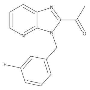 1-(3-(3-fluorobenzyl)-3H-imidazo[4,5-b]pyridin-2-yl)ethanone Structure
