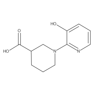 1-(3-Hydroxypyridin-2-yl)piperidine-3-carboxylic acid结构式