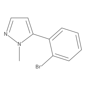 1H-Pyrazole, 5-(2-bromophenyl)-1-methyl-结构式