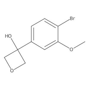 3-(4-Bromo-3-methoxyphenyl)oxetan-3-OL结构式