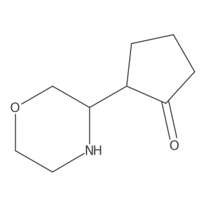 2-(Morpholin-3-yl)cyclopentan-1-one结构式