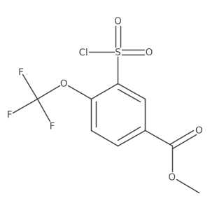 Methyl 3-(chlorosulfonyl)-4-(trifluoromethoxy)benzoate Structure
