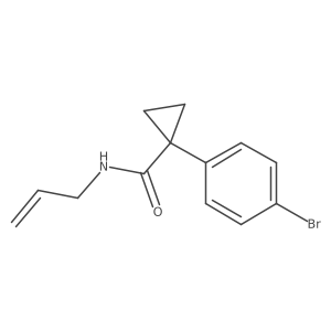 1-(4-bromophenyl)-N-(prop-2-en-1-yl)cyclopropane-1-carboxamide Structure