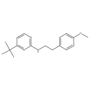 N-[2-(4-methoxyphenyl)ethyl]-4-(trifluoromethyl)pyrimidin-2-amine Structure