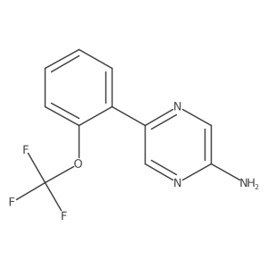 5-(2-(Trifluoromethoxy)phenyl)pyrazin-2-amine结构式