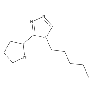 4-pentyl-3-(pyrrolidin-2-yl)-4H-1,2,4-triazole Structure