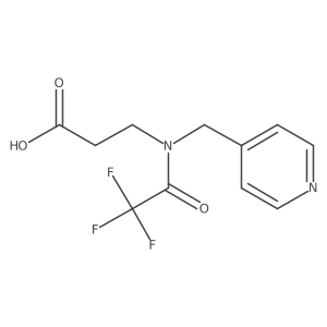 3-{2,2,2-trifluoro-N-[(pyridin-4-yl)methyl]acetamido}propanoic acid结构式