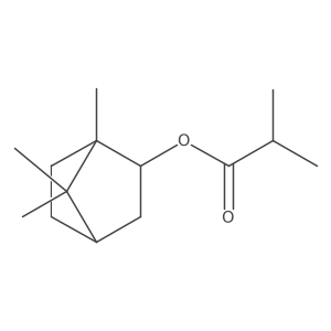 (1S,2S,4S)-1,7,7-trimethylbicyclo[2.2.1]heptan-2-yl 2-methylpropanoate结构式