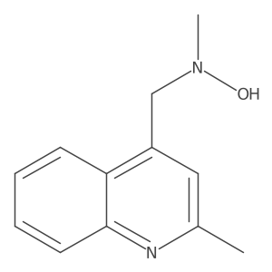 N-methyl-N-[(2-methylquinolin-4-yl)methyl]hydroxylamine Structure
